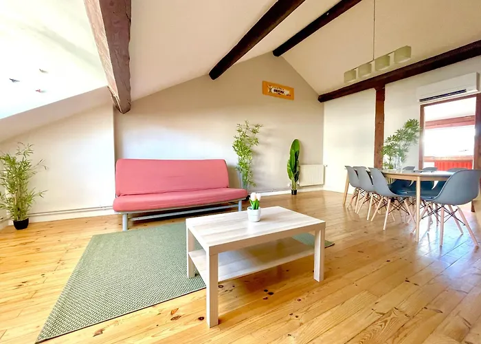 דירה Bngo I Le Spacieux I 9 Personnes, Climatisation, Parking Gratuit, 3 Chambres, 6 Lits, Gare Partdieu, Centre De *