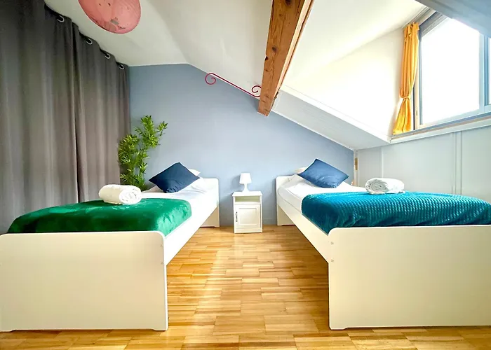 דירה Bngo I Le Spacieux I 9 Personnes, Climatisation, Parking Gratuit, 3 Chambres, 6 Lits, Gare Partdieu, Centre De ליון
