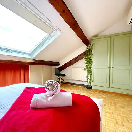 Daire Bngo I Le Spacieux I 9 Personnes, Climatisation, Parking Gratuit, 3 Chambres, 6 Lits, Gare Partdieu, Centre De *