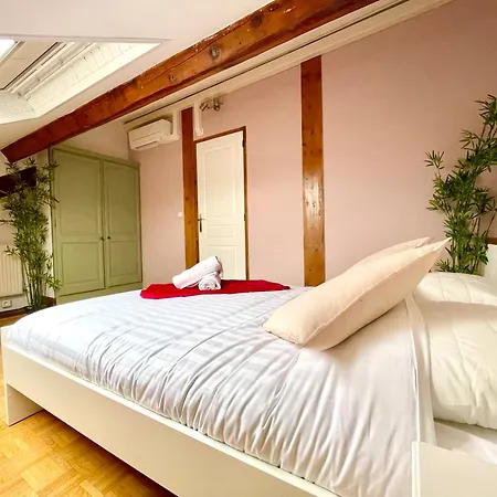 Daire Bngo I Le Spacieux I 9 Personnes, Climatisation, Parking Gratuit, 3 Chambres, 6 Lits, Gare Partdieu, Centre De Lyon
