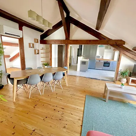 Bngo I Le Spacieux I 9 Personnes, Climatisation, Parking Gratuit, 3 Chambres, 6 Lits, Gare Partdieu, Centre De Διαμέρισμα *